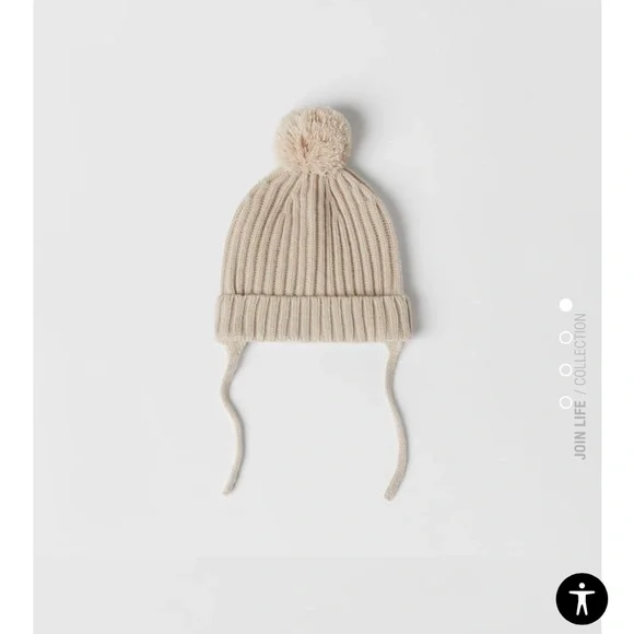 【ZARA】KNIT BEANIE WITH POMPOM 01473545406-e23.jpg?ts=